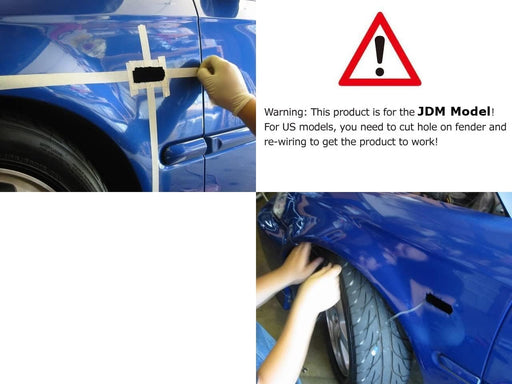 Japanese Spec Smoked Lens Side Marker Lamps For Honda Civic EK EJ EM Prelude CRV