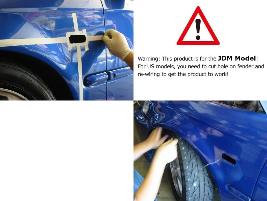 Japanese Spec Smoked Lens Side Marker Lamps For Honda Civic EK EJ EM Prelude CRV