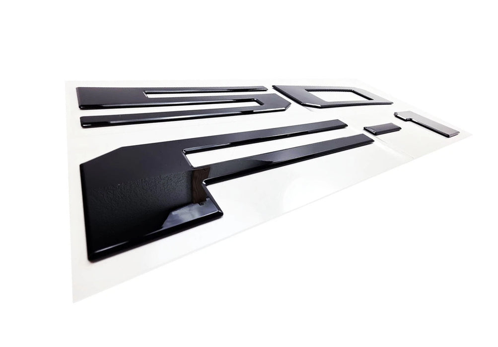 Matte Black Finish 3D Raised Tailgate Letter Pieces For 2021-up Ford F150 P702