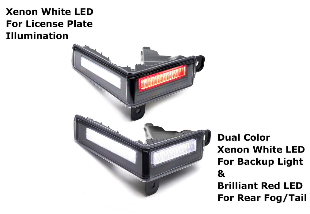 3-In-1 Red Rear Fog, White LED Reverse & License Plate Light For 2022-up Tundra