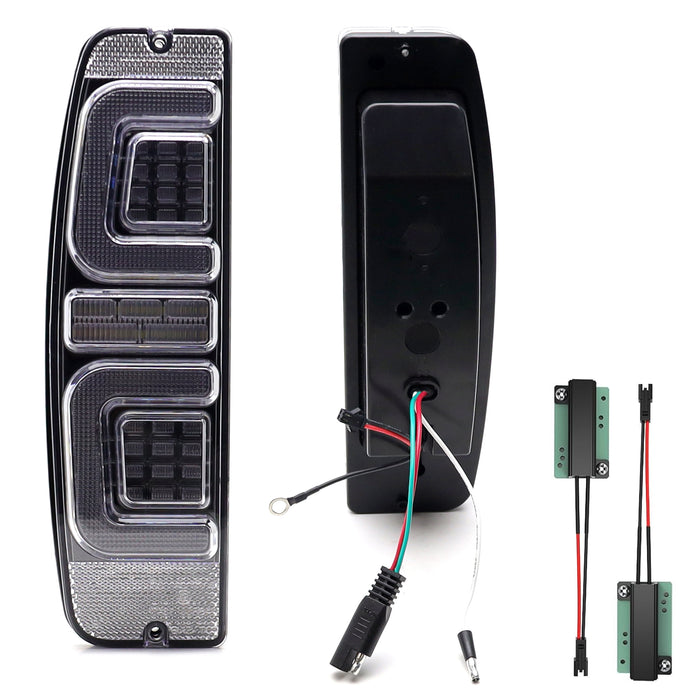 Clear Lens 3-In-1 Full LED Tail Lights For Ford 67-77 Bronco F100 F250 Econoline