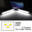 Smoke Lens All White 180-SMD Full LED Strip Side Marker Lamps For 04-08 Acura TL