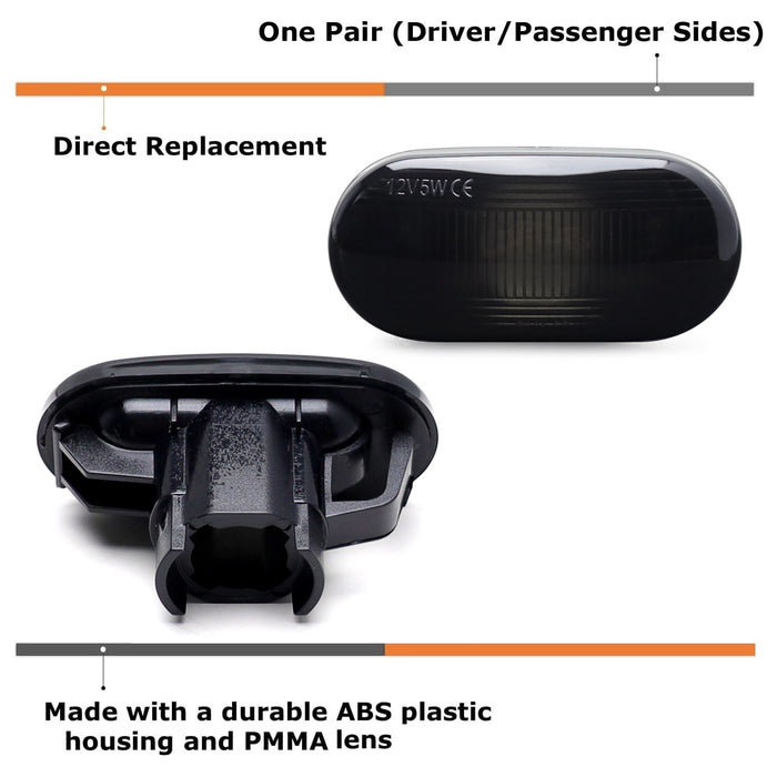 Smoked Side Marker Lamps For JDM Spec Honda/Acura Civic EG6 EG9 Intrega RSX DC2