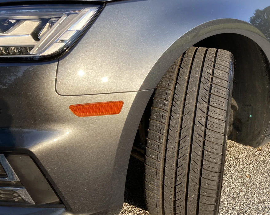 USMD Spec Amber Front Bumper Side Marker Lens Replacement For Audi 2017-18 A4 SS