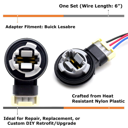 3157 Bumper Parking Turn Signal Bulb Socket w/ Wiring For Buick 2000-05 LeSabre