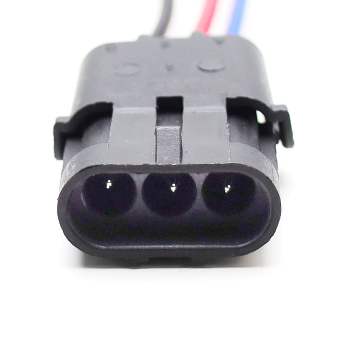 Male 3-Way Triple Cavity Shroud Fuel Pump Weather Proof Connector For GM Jeep