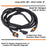 Y-Shape Fog Light Power Cord Jumper Wiring Harness For Dodge 2002-08 RAM Durango
