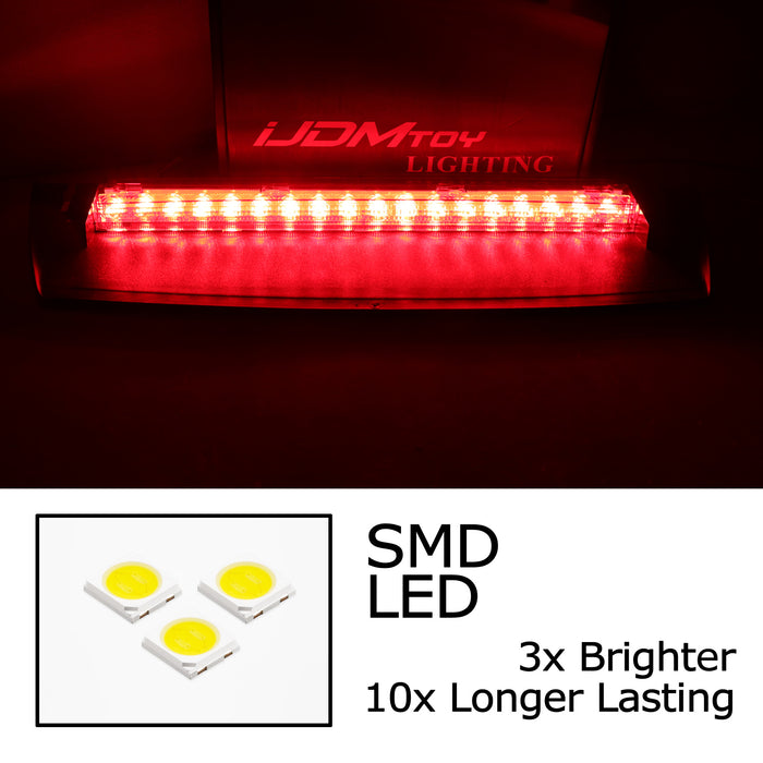 Red LED Rear Windshield High Mount Third Brake Light Bar For 17-24 Audi A4 S4 B9