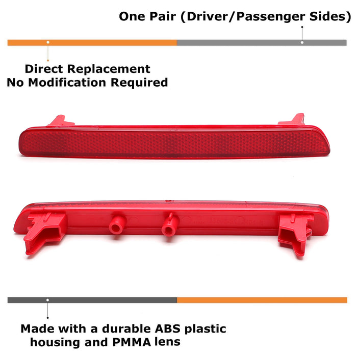 OE-Spec LH RH Red Lens Rear Bumper Reflector For Honda 2023-up CR-V HR-V CRV HRV