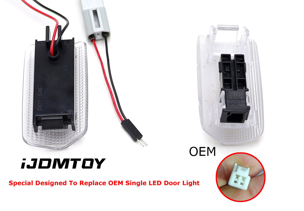 White 18-SMD Full LED Side Door Lights For Toyota 22+ Tundra/Sequoia Lexus GX550