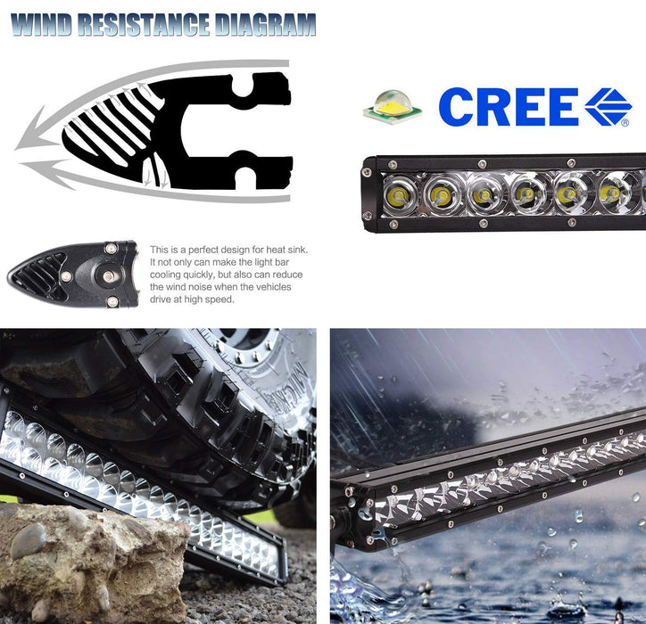 Lower Bumper Mount Fit Yellow SR-Mini LED Light Bar Kit For 11-18 Dodge RAM 1500