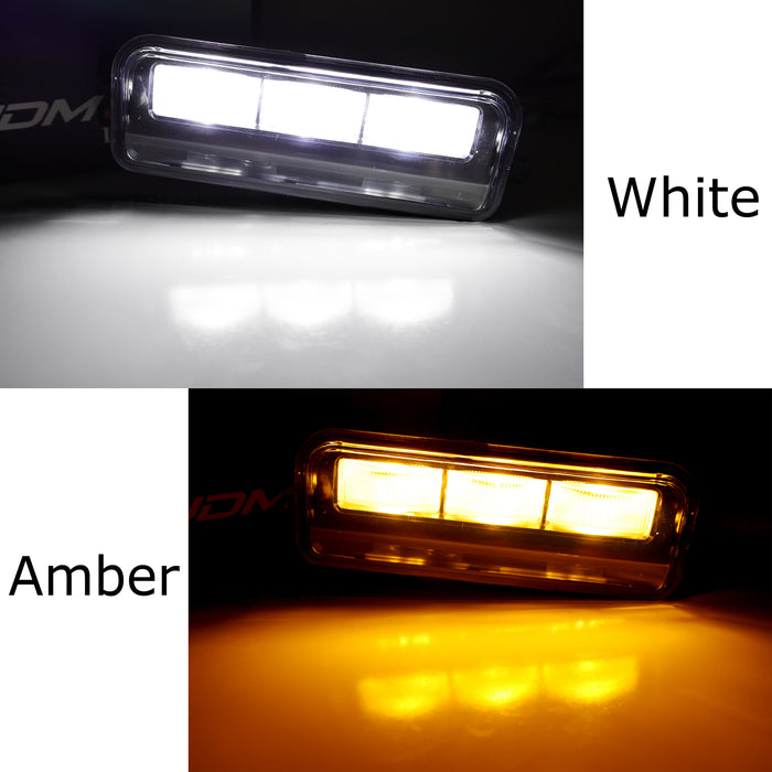 OE-Spec White/Amber Dual-Color LED DRL/Fog Kit For Toyota Tundra Tacoma 4Runner