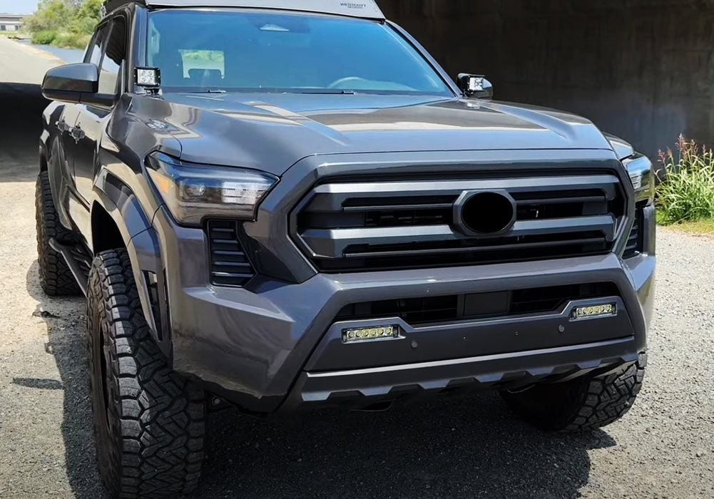 White LED Fog Pocket Light Kit For Toyota 22+ Tundra/Sequoia, 24+ Tacoma/4Runner