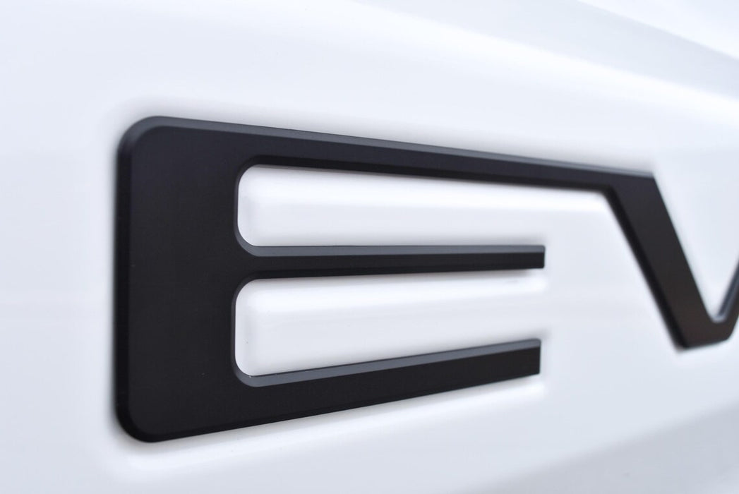 Matte Black Finish 3D Raised Tailgate Letter Pieces For 2019-26 Silverado Trucks
