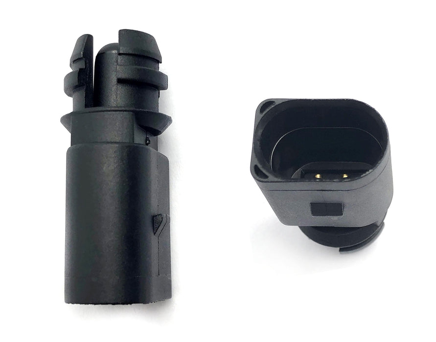 Ambient Air Temperature Sensor w/ 6" 2-Pin Connector Plug Harness For Audi or VW