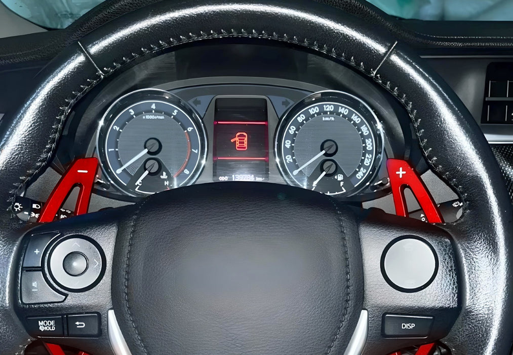 Sports Red Aluminum Larger Paddle Shifter For Toyota 09-17 Camry, 14-18 Corolla