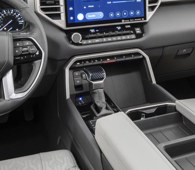 Gloss "Carbon Fiber" Shift Knob Cover Shell For New Toyota Tundra Tacoma 4Runner