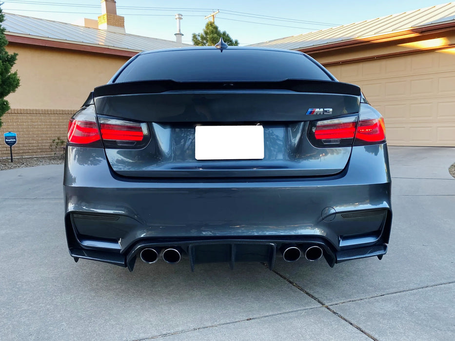 Euro Smoked Lens Rear Bumper Reflector Replacements For BMW F80 M3, F82/F83 M4