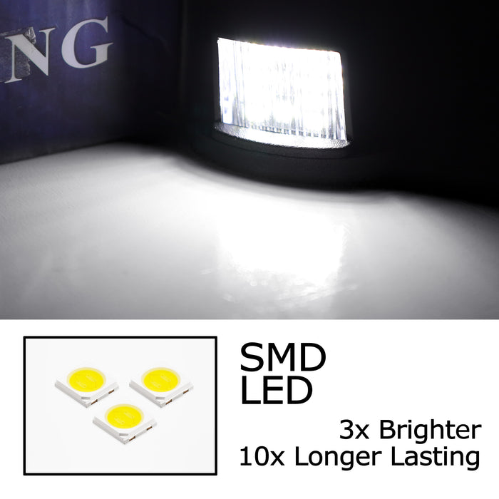 White 18-SMD LED License Plate Light Kit For Dodge 1994-02 RAM 1500 2500 Trucks