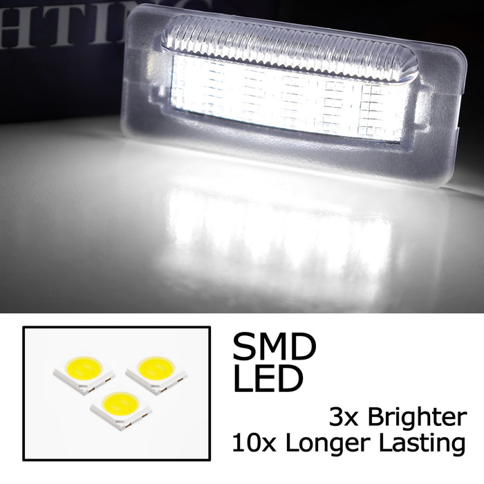 White 18-SMD Full LED License Plate Lights For Mercedes/Dodge 95-06 Sprinter VAN