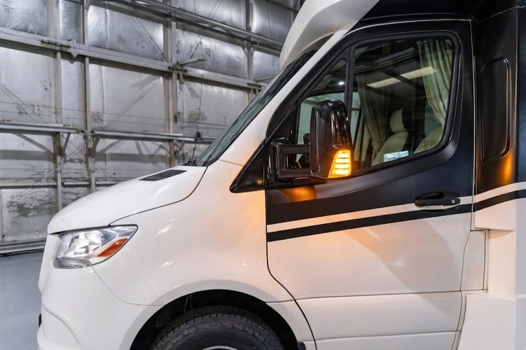 Clear Lens Sequential Blink LED Side Mirror Signal For 2006-21 W906 Sprinter Van