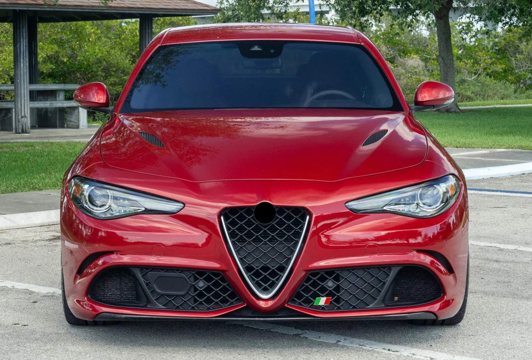 Grille Mount Italian National Flag Emblem Badge For Alfa Romeo 952 Series Giulia