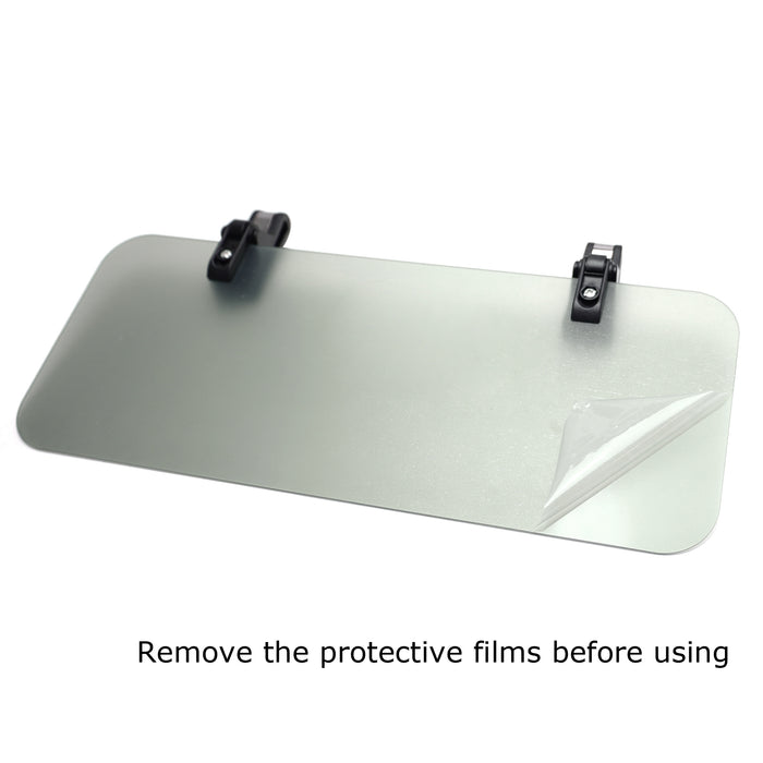 Dark Tinted Anti-Glare Polarized UV Guard Sunvisor Extender For Car Truck SUV RV