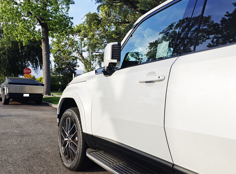 Smoked Lens Side Mirror White/Amber LED Blinker Lights For Toyota LC250 Lexus GX