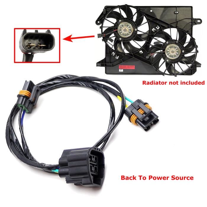 Radiator Cooling Fan Motor Wire Harness Kit For Dodge Charger Challenger Magnum