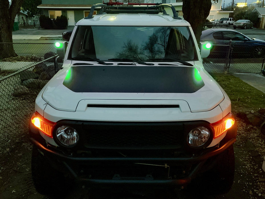 Green 4-SMD High Power LED Side Mirror Light Bulbs For 2007-14 Toyota FJ Cruiser