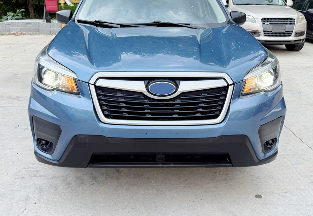 Pair OE-Spec Lower Bumper Fog Light Opening Filler Bezels For 2019-2021 Forester