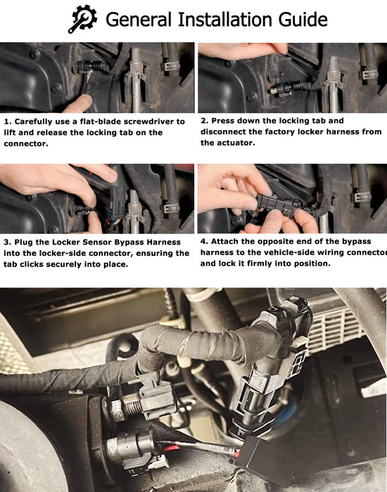 Fix Faulty Axle Locker Position Sensor Bypass Wiring For Jeep Wrangler Gladiator