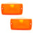 Amber/Yellow Front Bumper Turn Signal Light Housing Lens For 1997-06 Wrangler TJ