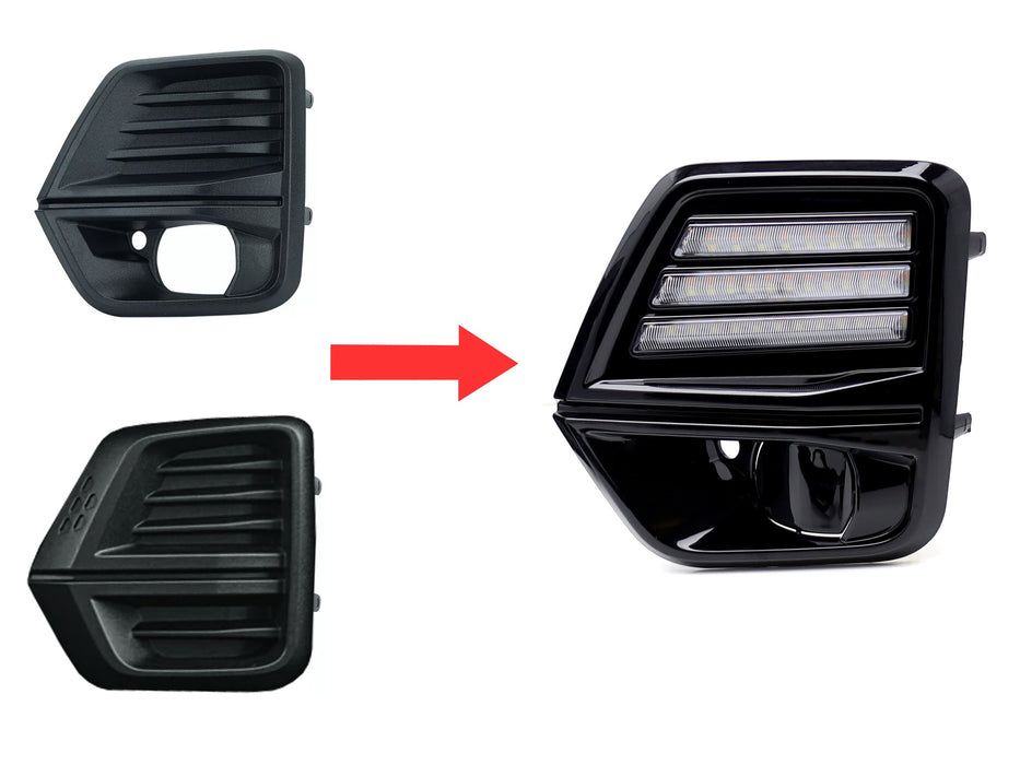 85535483 Fog Bezel Replacement White/Amber Switchback DRL Kit For 2023-up Chevy ...