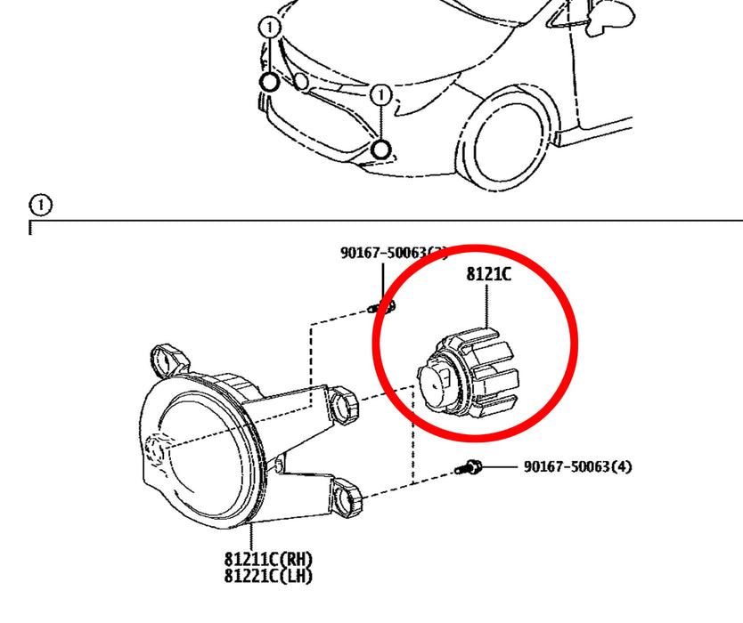 30W White/Yellow Dual-Color L1B LED Replacement Module Bulb For 22+ Acura/Honda
