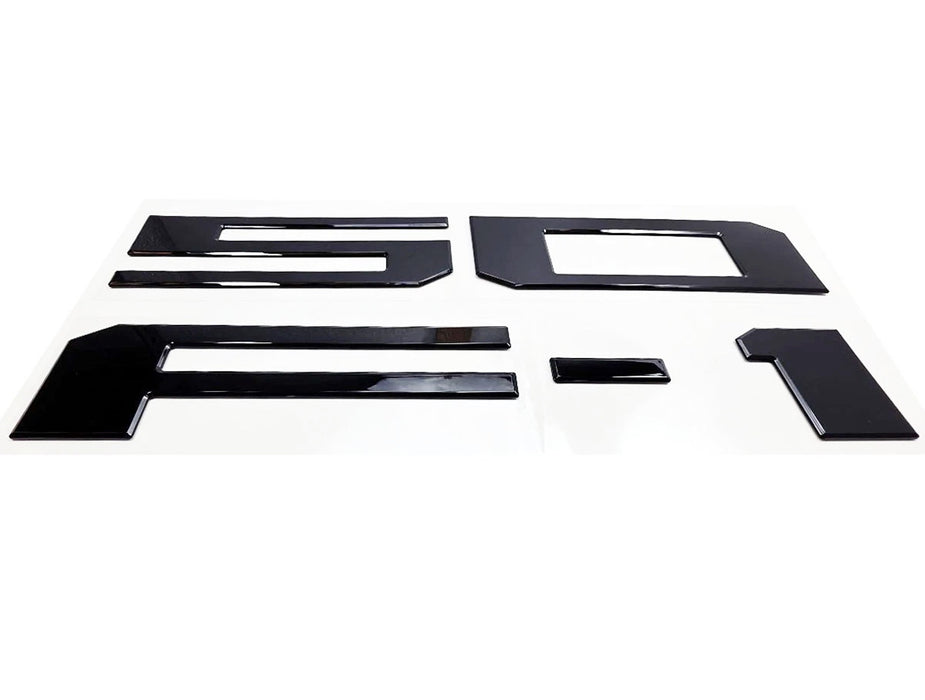 Matte Black Finish 3D Raised Tailgate Letter Pieces For 2021-up Ford F150 P702