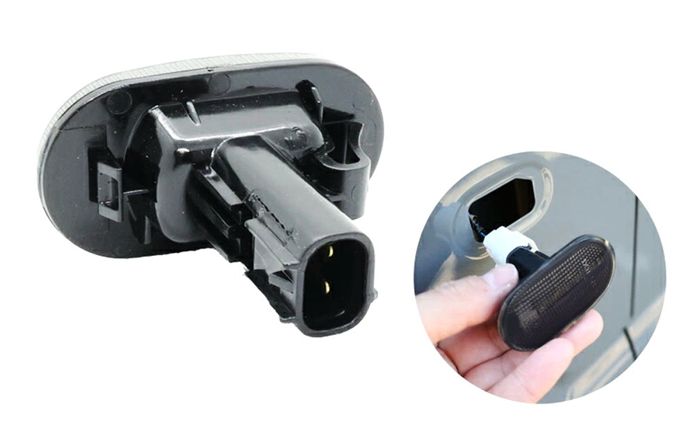 Smoke Lens Sequential Blink LED Side Markers For JDM Suzuki 2005-12, 18-up Jimny