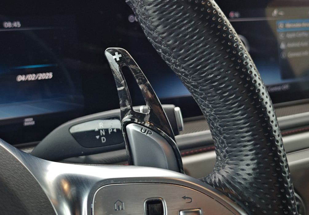 Forged "Carbon" Style Paddle Shifters For Mercedes AMG ONLY C E S G CLS 43 53 63