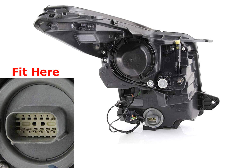 Headlamp Repair Conversion Connector w/ 12" Wiring For  Cadillac 2013-2019 ATS