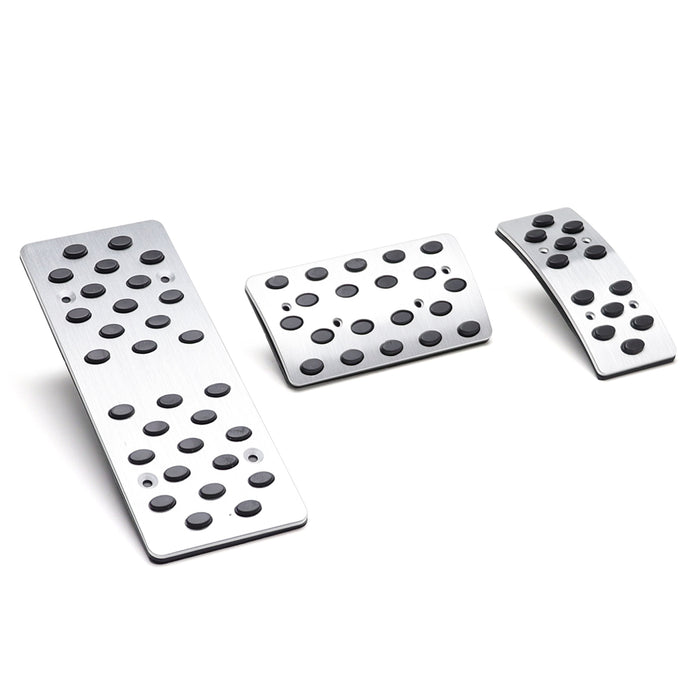 3pc Racing Style Bolt-On Aluminum Pedal Covers Set For Acura/Honda/Subaru, etc