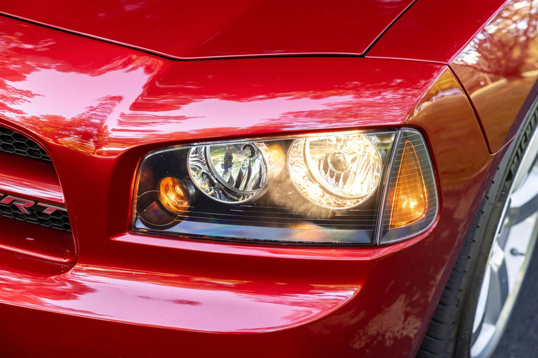 Semi Smoke Amber Lens Headlight Corner Side Marker Lamps For 06-10 Dodge Charger