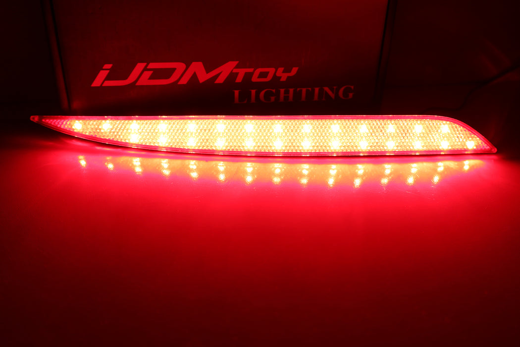 Dark Red Lens Full LED Rear Bumper Reflector Light Kit For Tesla 2020 ...