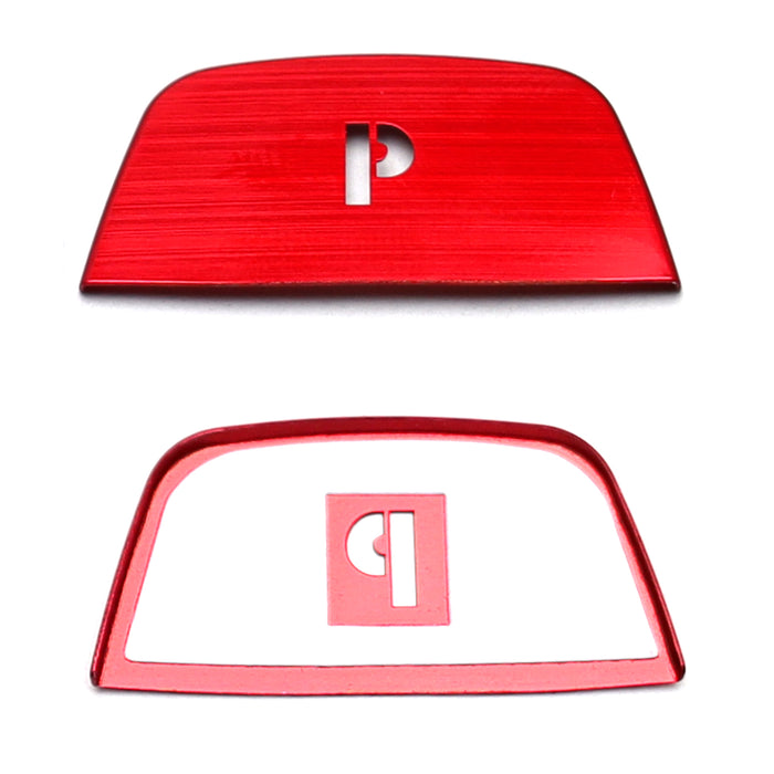 Red Shift Knob P Button Cover Trim For BMW Fxx 2 3 4 5 6 X3 X5 X6 Performance