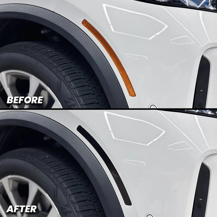 Euro Smoked Front Bumper Side Marker Reflex Replacement For BMW 14-19 F15 X5 X5M