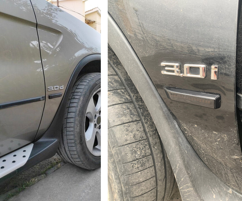 Smoke Lens 20-SMD Amber LED Front Fender Side Marker Lamps For BMW E36 3s E53 X5