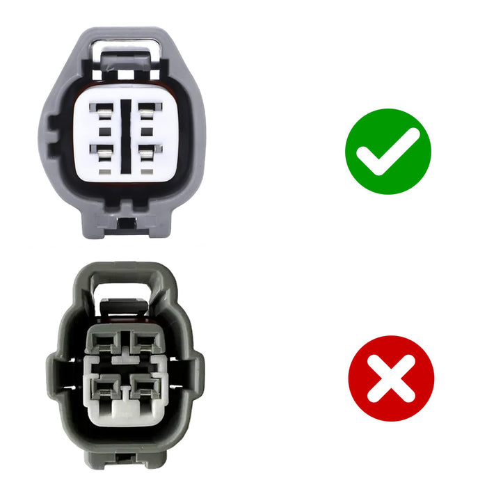 4-Way Male O2 Oxygen Sensor Connector w/ 6" Pigtail For Toyota Lexus Subaru