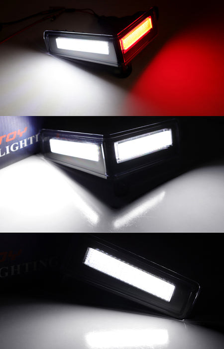 3-In-1 Red Rear Fog, White LED Reverse & License Plate Light For 2022-up Tundra