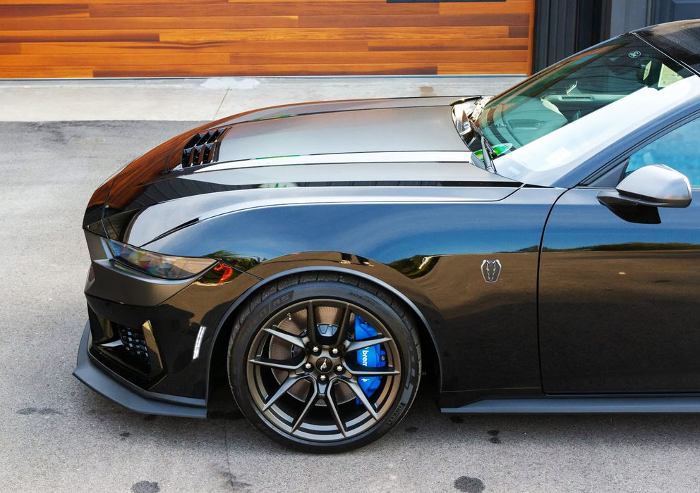 Smoke Lens All White LED Front & Rear Side Marker Light Kit For Ford 24+ Mustang