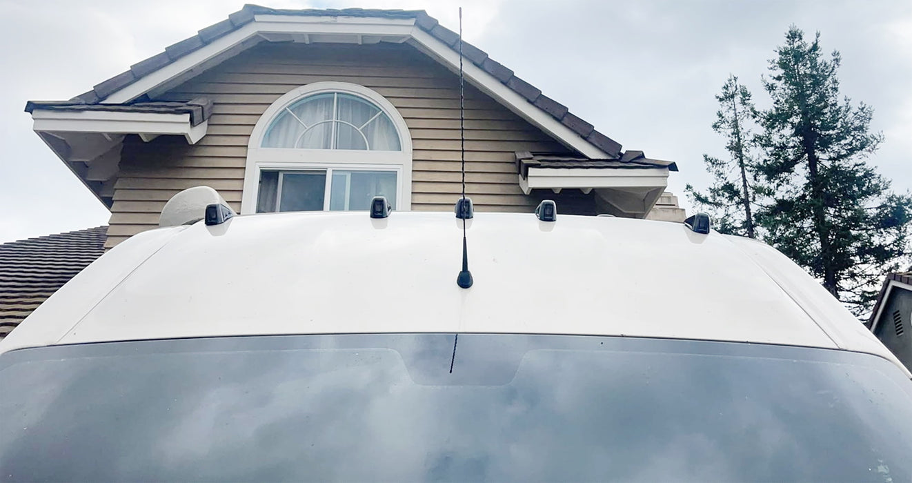 5pc Set Smoke Lens Front Cab Roof Marker Lamp Housings For 2014-23 RAM ProMaster