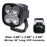 3-Inch Xenon White Flood Beam 24W High Power LED Pods For Car Truck SUV ATV 4x4